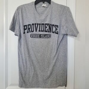 sz S Providence Rhode Island T‎ Shirt Gray RI Graphic Tee
